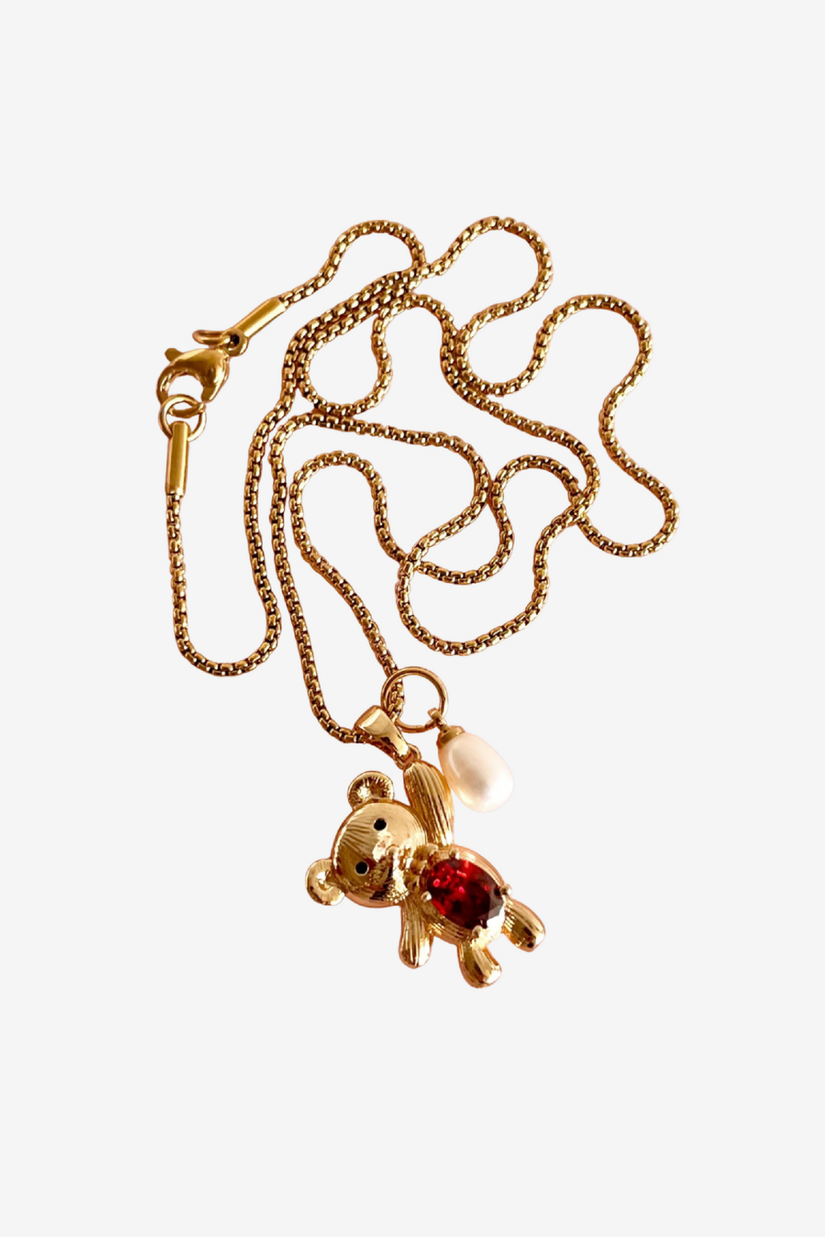 PENNY FOGGO TEDDY AND PEARL NECKLACE - THE VOGUE STORE