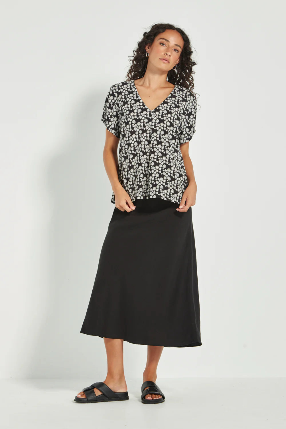 VERGE PIXIE TOP - PRINT - THE VOGUE STORE