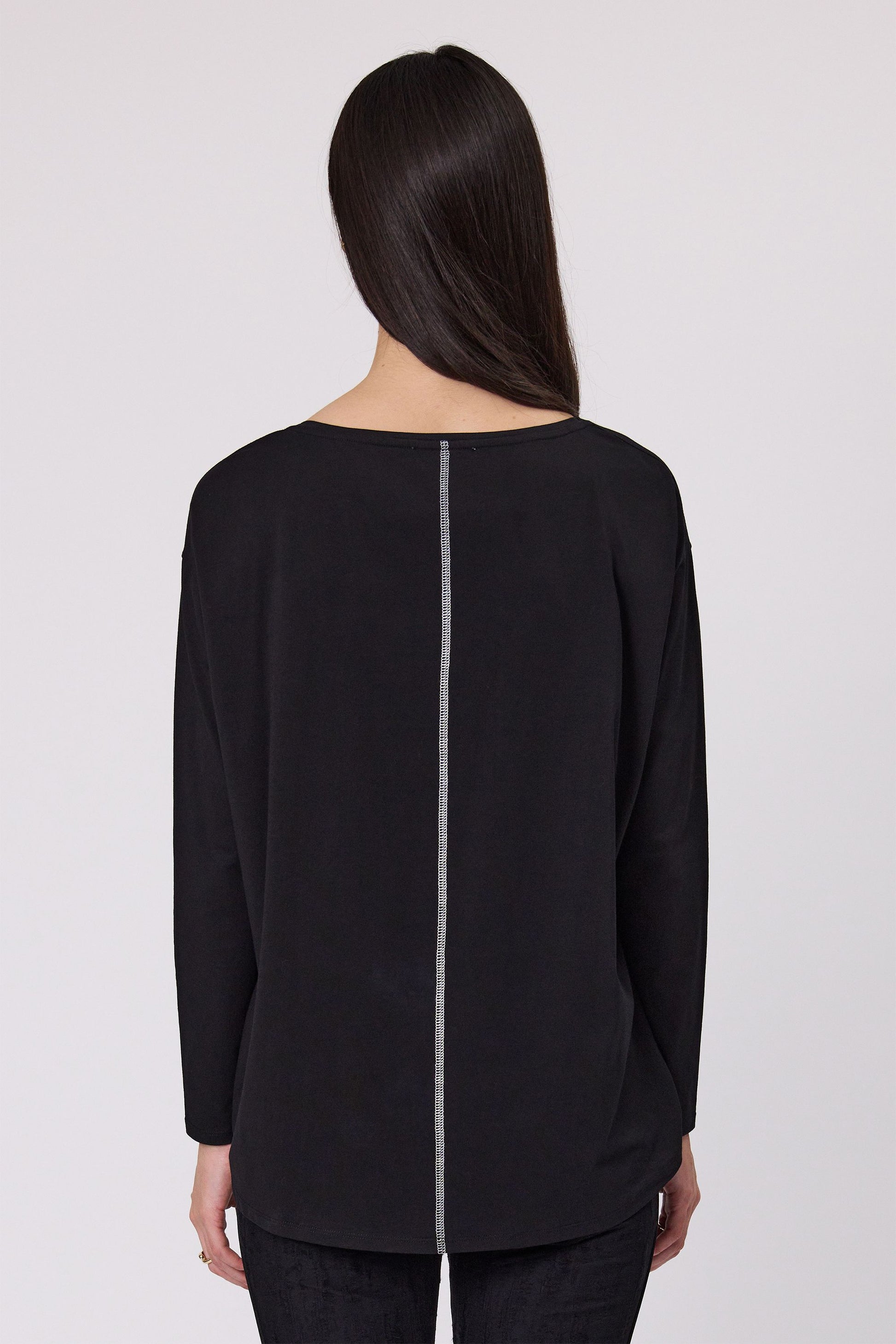 DUO LEA TOP - BLACK - THE VOGUE STORE
