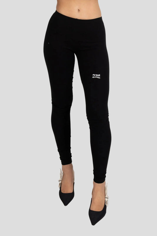 FEDERATION PLAY LEGGINGS SKETCH - BLACK/WHITE - THE VOGUE STORE