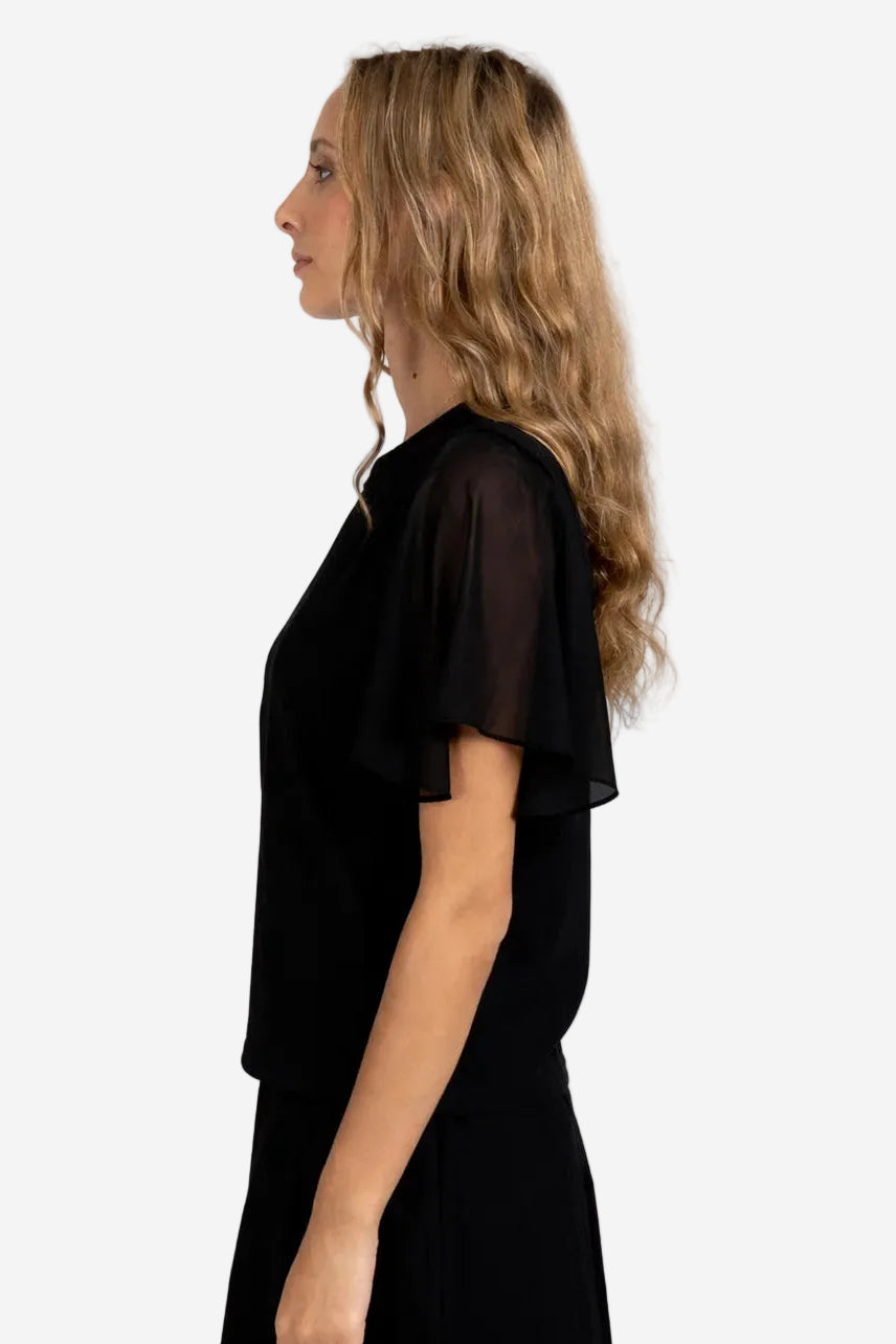 FEDERATION STAGE TEE - BLACK - THE VOGUE STORE
