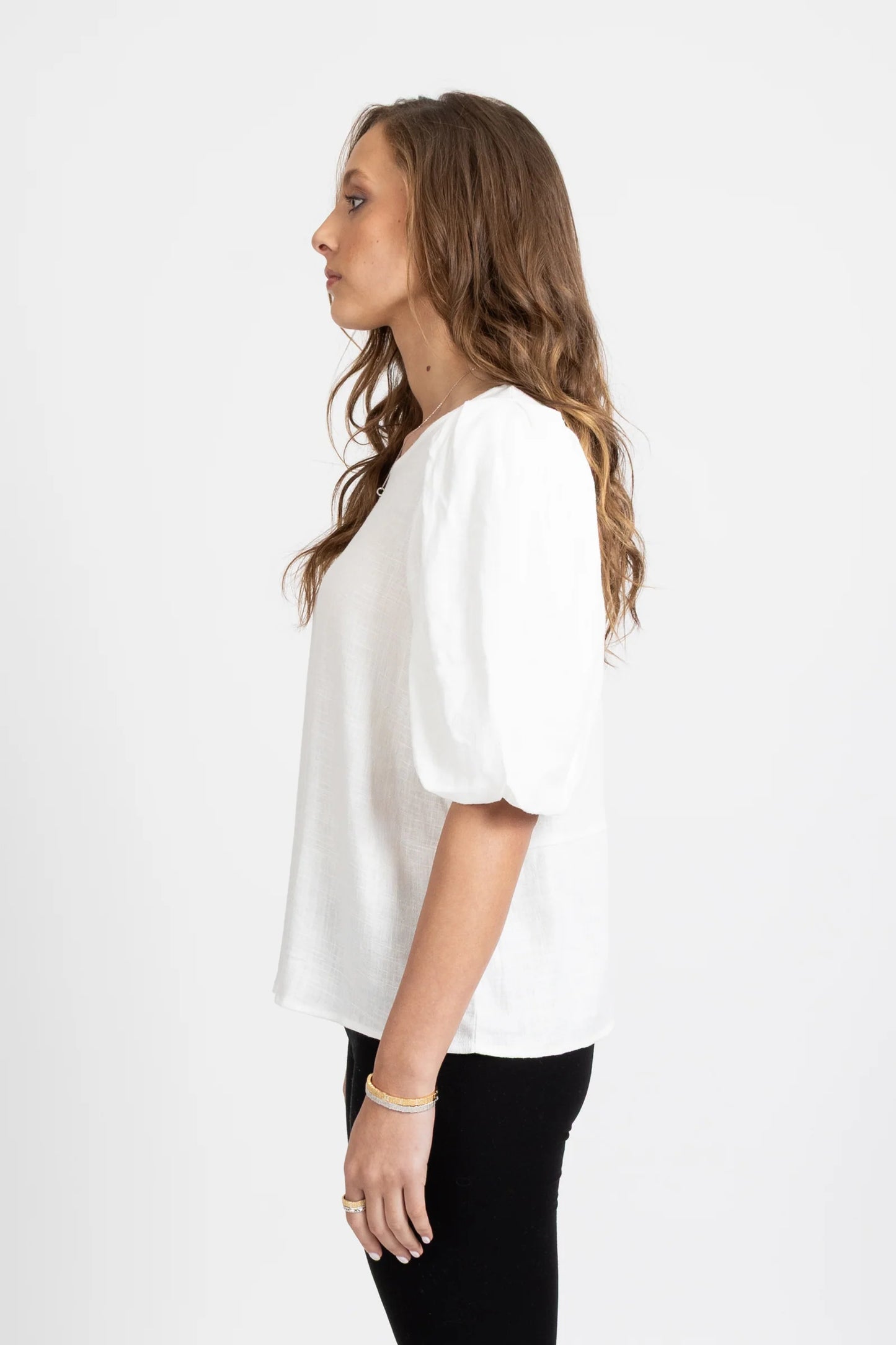 FEDERATION PUNCH TOP - WHITE - THE VOGUE STORE
