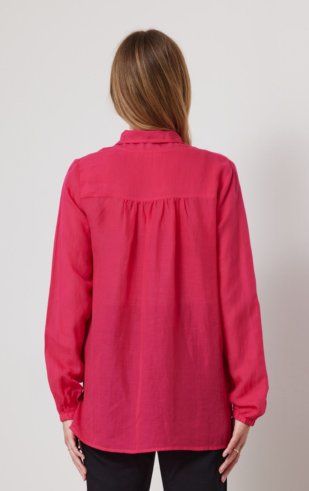 DUO MELINE TIE TOP - HOT PINK - THE VOGUE STORE