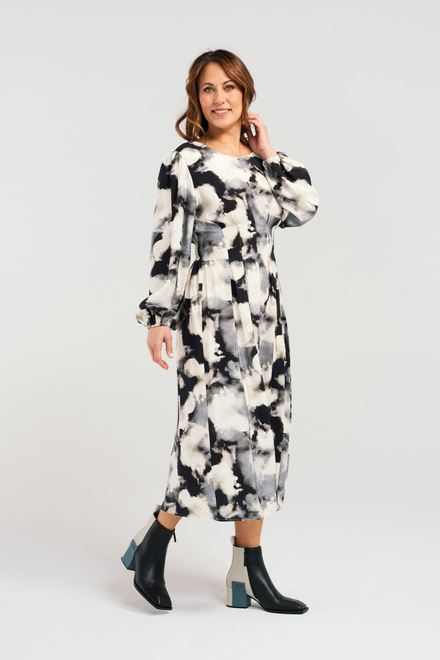 ZAFINA JESSE DRESS - NIMBUS - THE VOGUE STORE