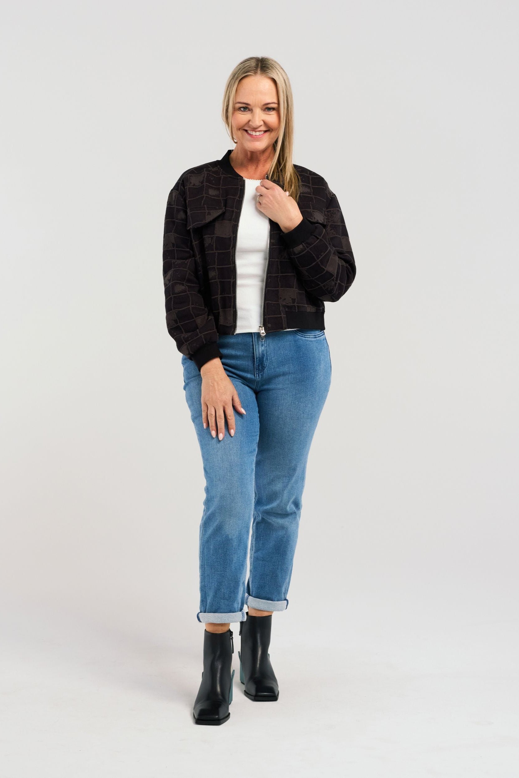 ZAFINA MILA JACKET - BLACK - THE VOGUE STORE