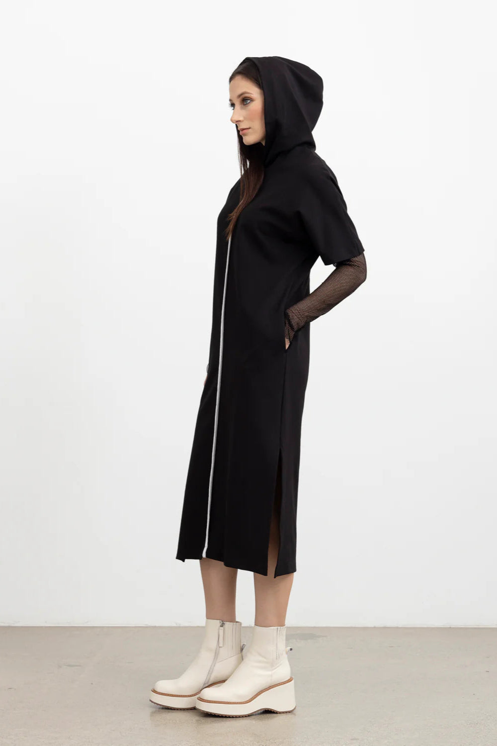 STYLE X LAB REFLECTIVE REVEL DRESS - BLACK - THE VOGUE STORE