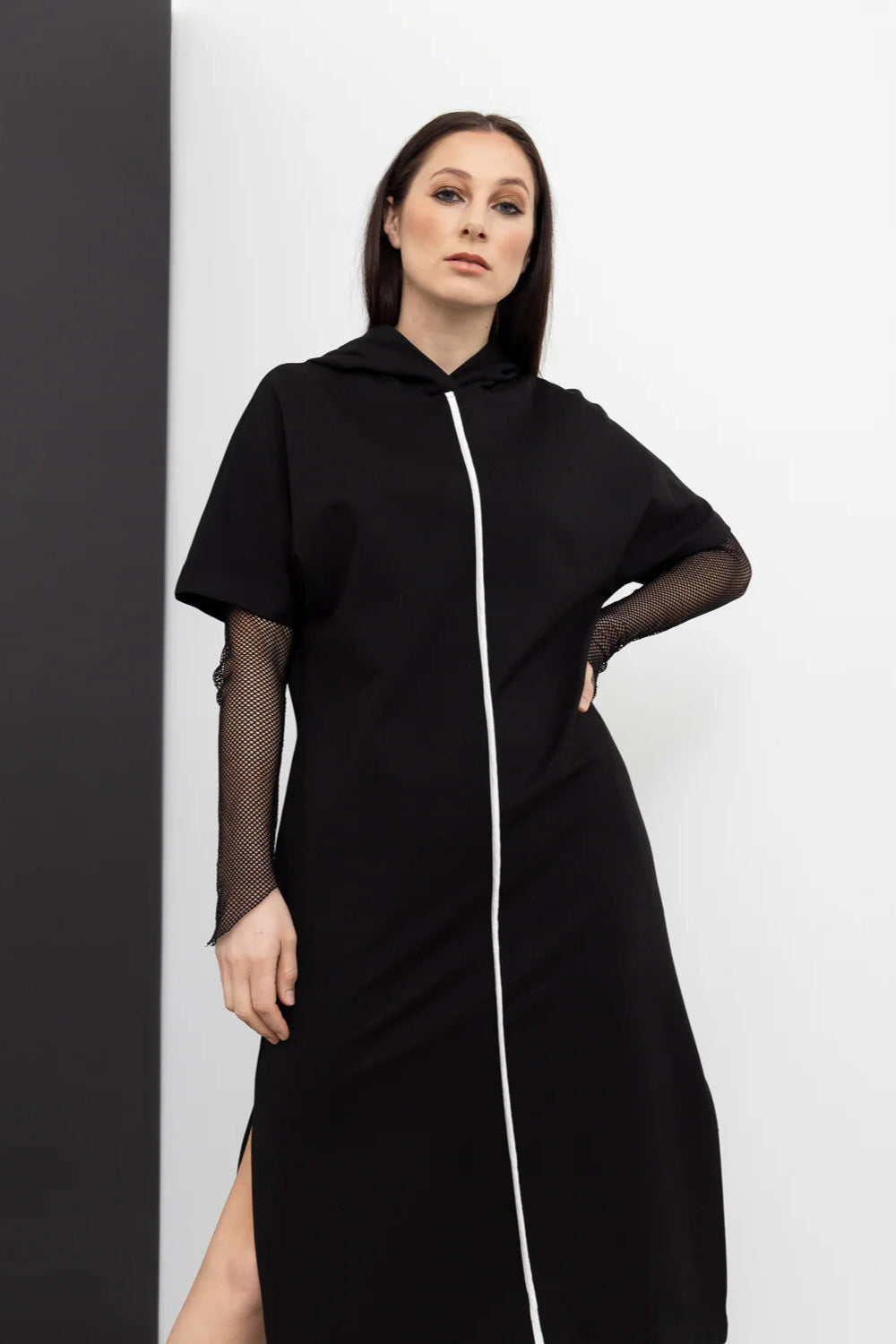 STYLE X LAB REFLECTIVE REVEL DRESS - BLACK - THE VOGUE STORE