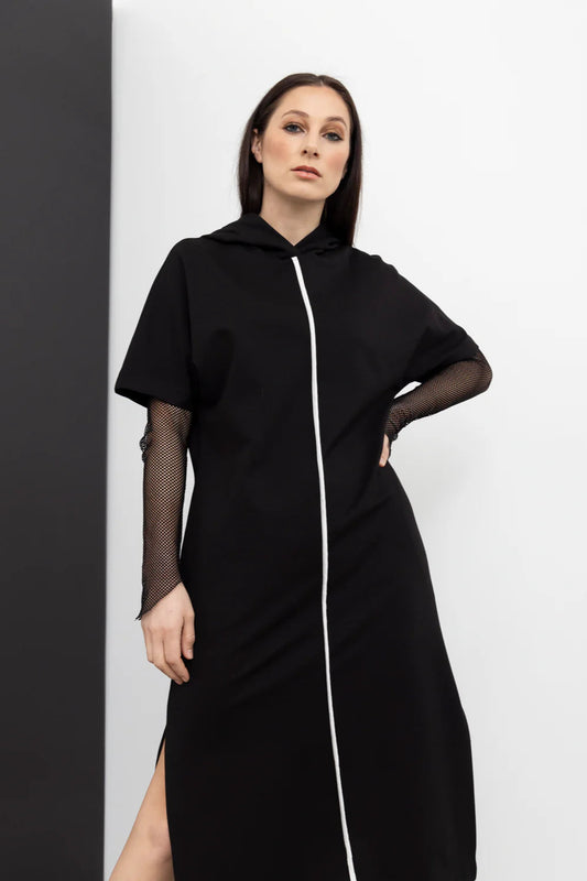 STYLE X LAB REFLECTIVE REVEL DRESS - BLACK - THE VOGUE STORE