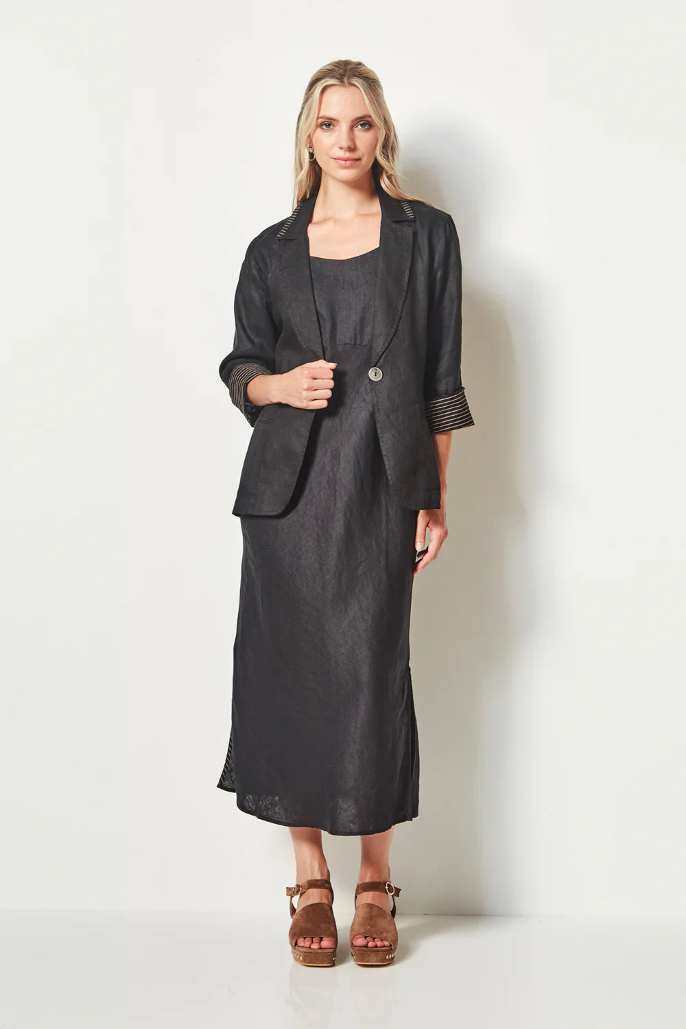 VERGE ROAM DRESS - BLACK - THE VOGUE STORE