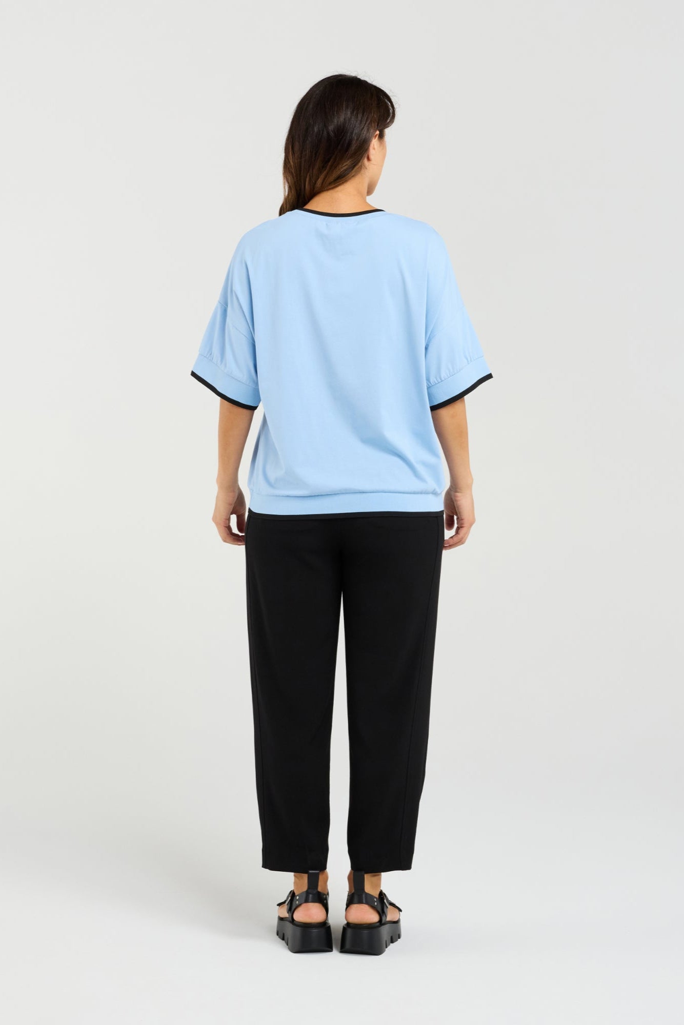 SEDUCE GEMMA TOP - BLUE - THE VOGUE STORE