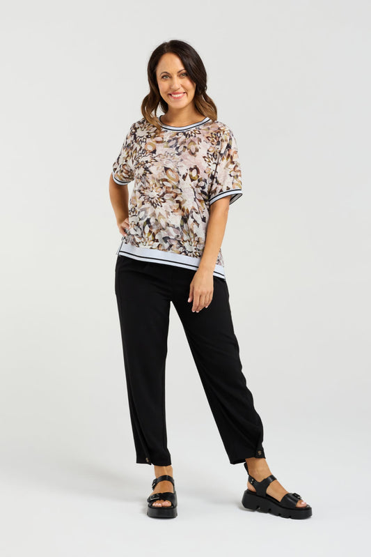 SEDUCE ZOE TOP - SAGE MOSAIC - THE VOGUE STORE