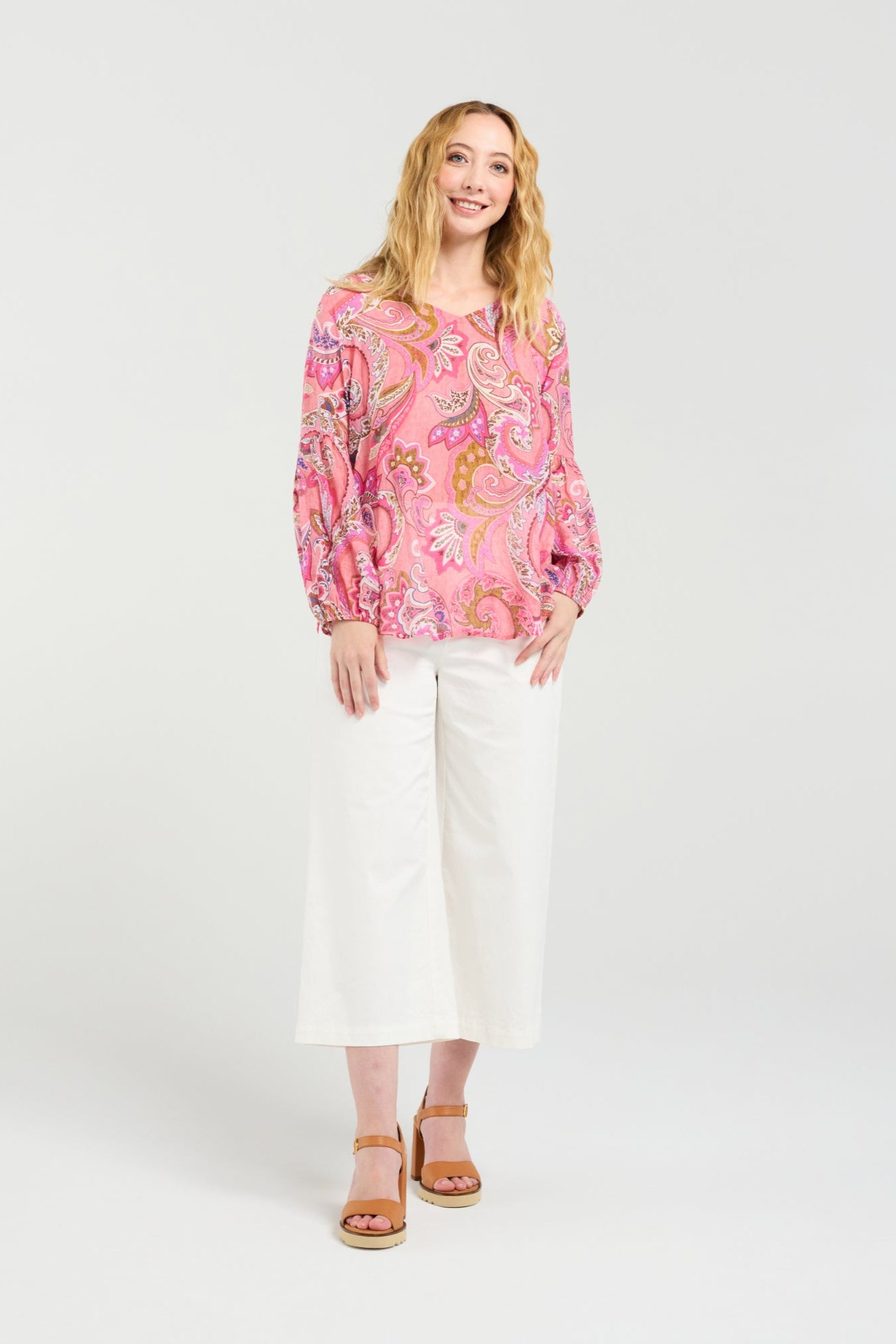 SEDUCE DORY TOP - WHIMSY SWIRL - THE VOGUE STORE