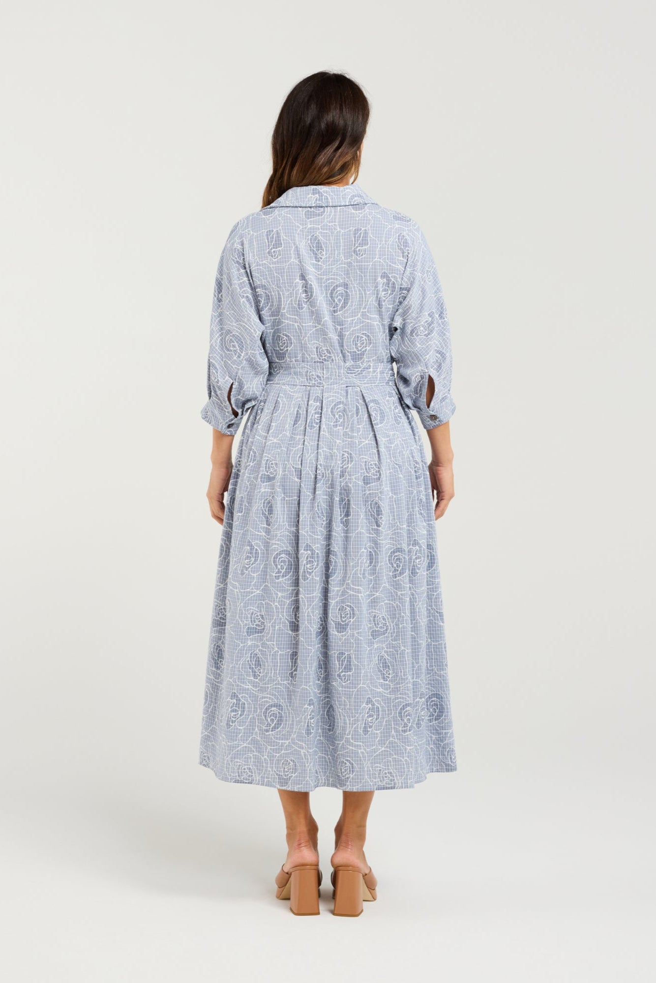 SEDUCE AVA DRESS - PETAL PLAID - THE VOGUE STORE