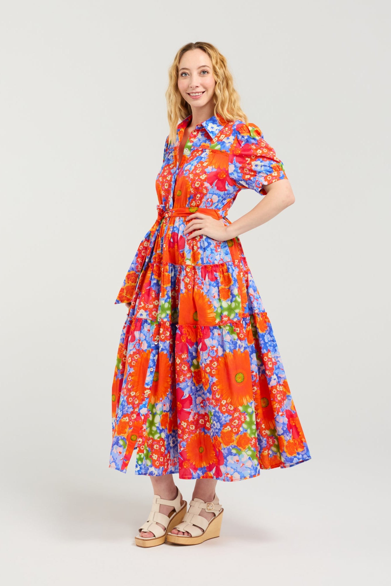 SEDUCE ELISE DRESS - RETRO ROSE - THE VOGUE STORE