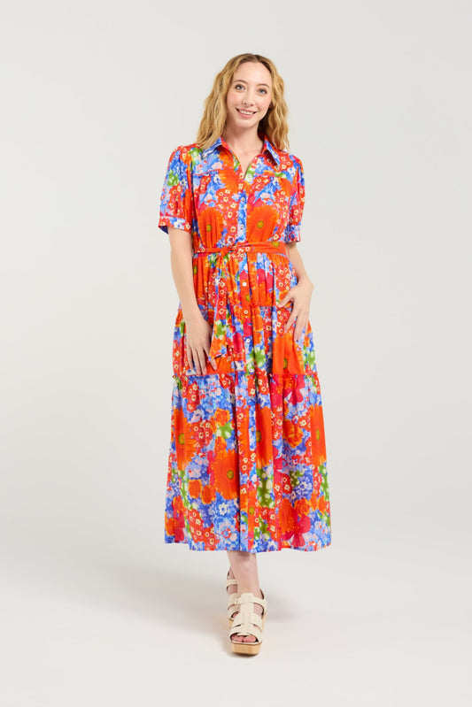 SEDUCE ELISE DRESS - RETRO ROSE - THE VOGUE STORE