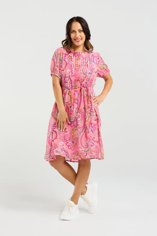 SEDUCE JOANA DRESS - WHIMSY SWIRL - THE VOGUE STORE
