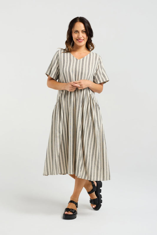 SEDUCE LEONA DRESS - IVORY WHITE - THE VOGUE STORE