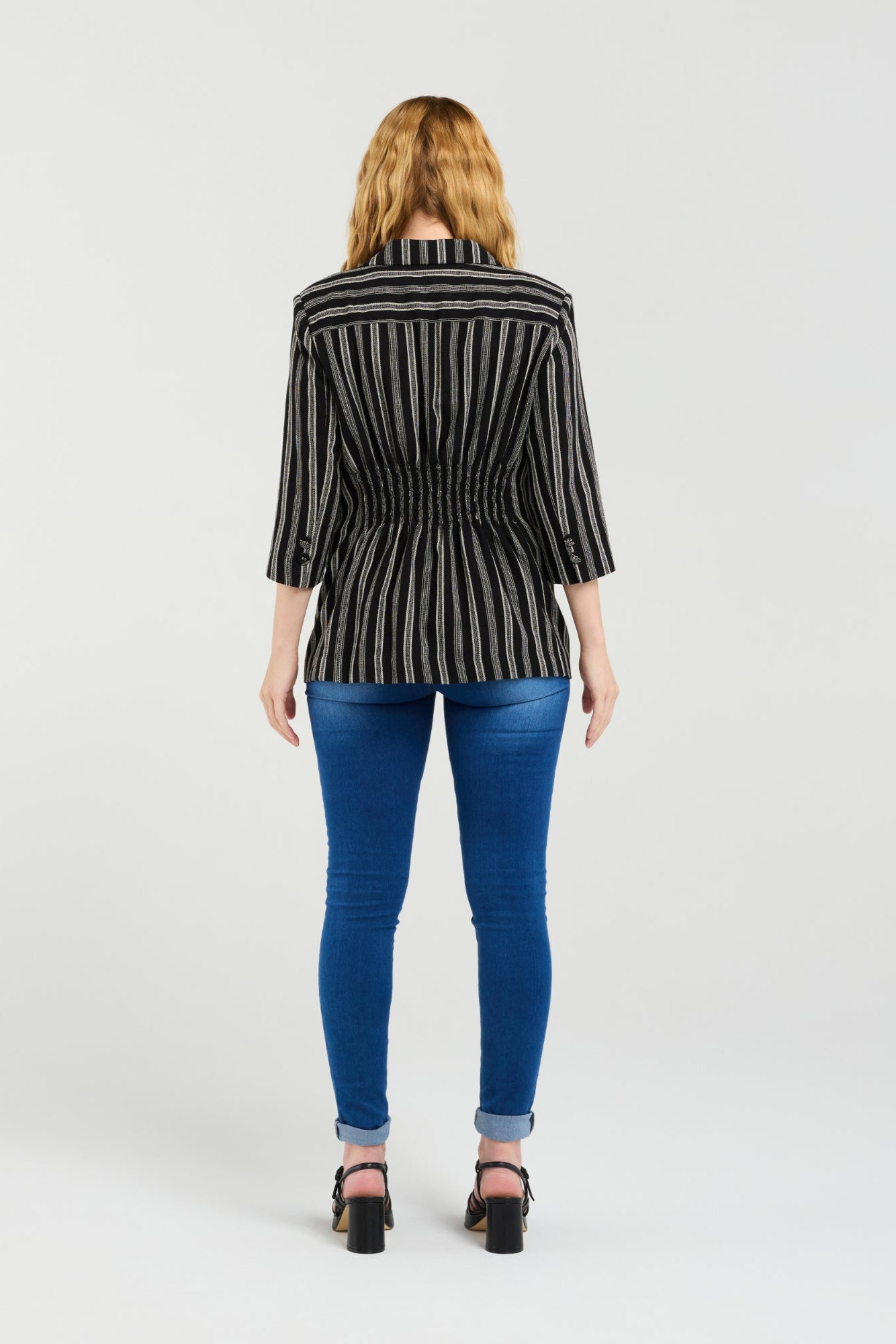 SEDUCE JOCELYN BLAZER - EBONY WEAVE - THE VOGUE STORE