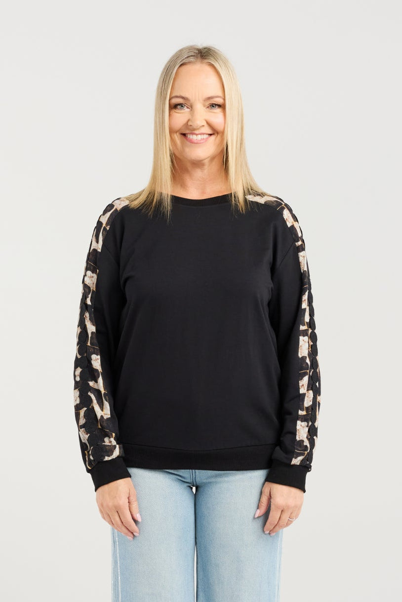 SEDUCE LOUISE TOP - GOLDEN GRID - THE VOGUE STORE