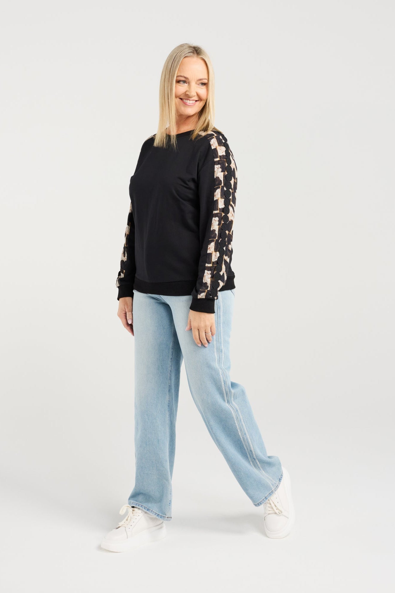 SEDUCE LOUISE TOP - GOLDEN GRID - THE VOGUE STORE