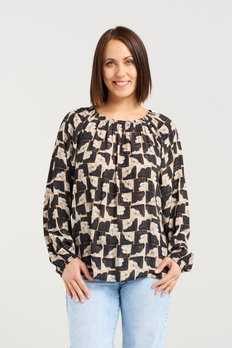 SEDUCE GLORIA TOP - GOLDEN GRID - THE VOGUE STORE