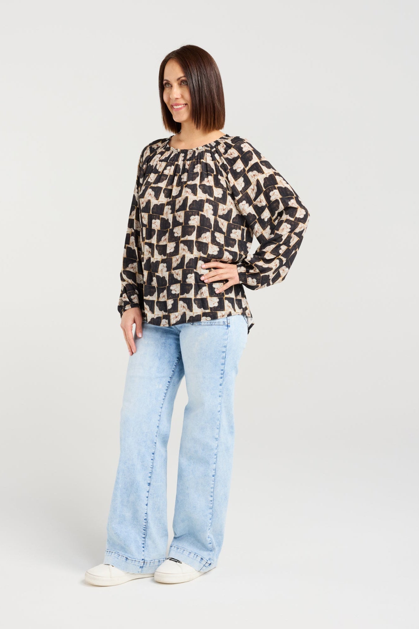 SEDUCE GLORIA TOP - GOLDEN GRID - THE VOGUE STORE