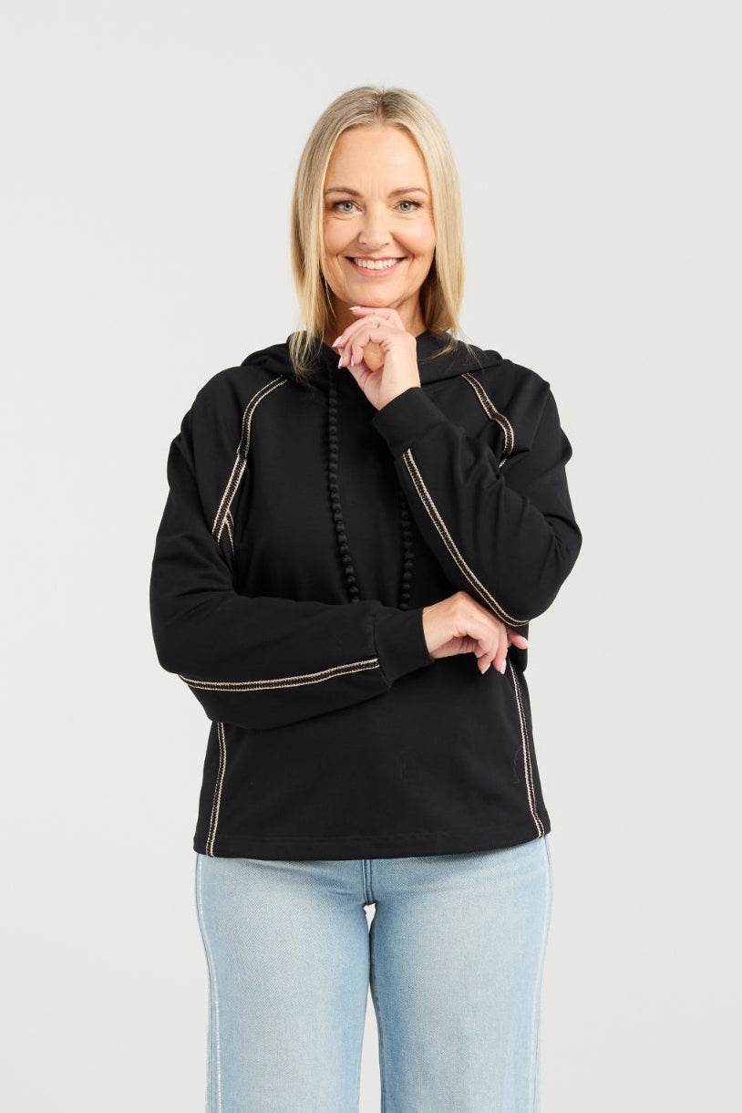 SEDUCE ODETTE SWEAT - BLACK - THE VOGUE STORE