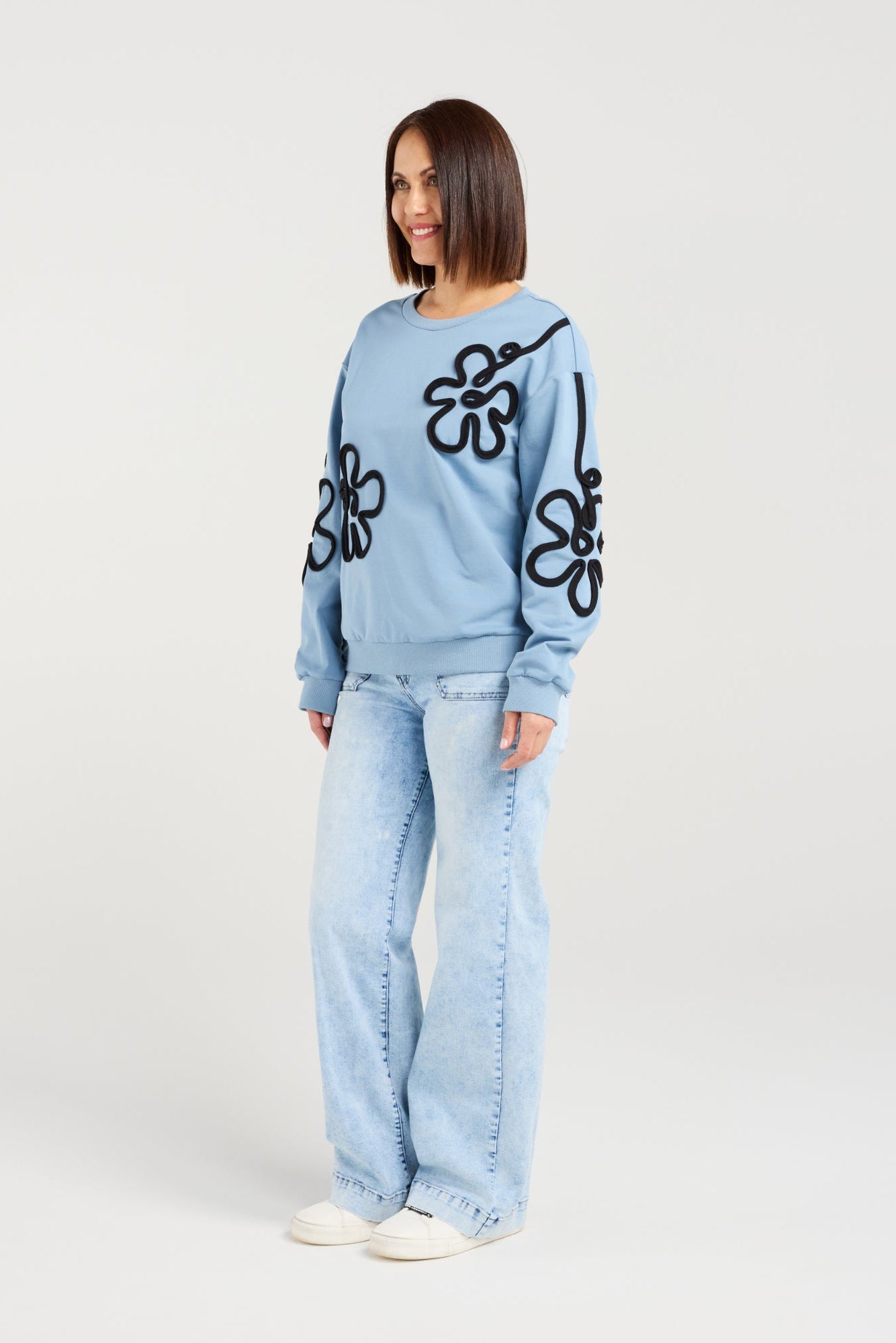 SEDUCE AURALIA SWEAT - BLUE - THE VOGUE STORE