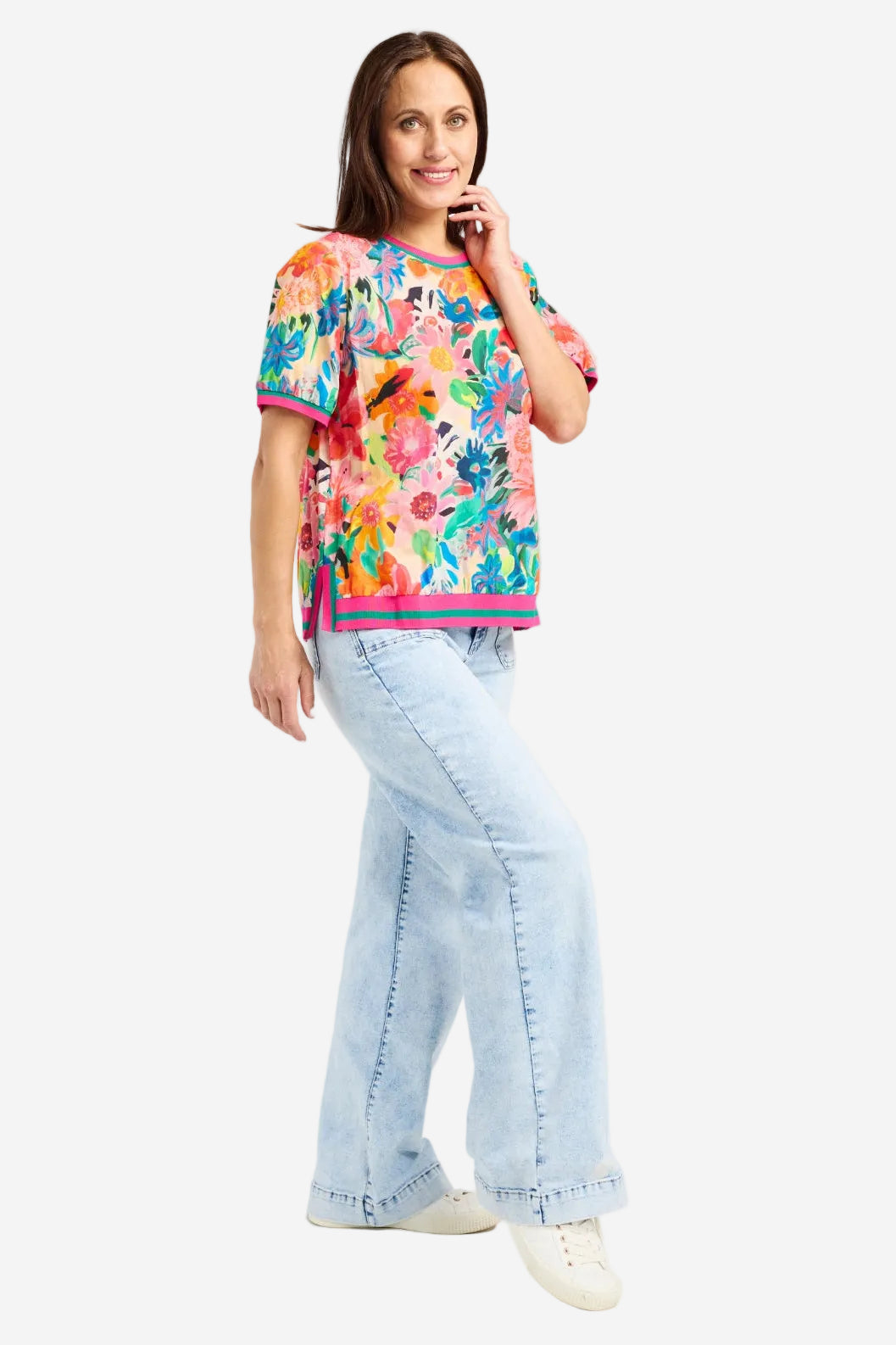 SEDUCE ZOE TOP - TROPIC GARDEN - THE VOGUE STORE