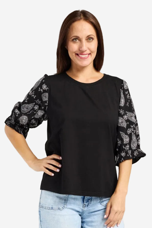 SEDUCE AMBER TOP - BLACK - THE VOGUE STORE