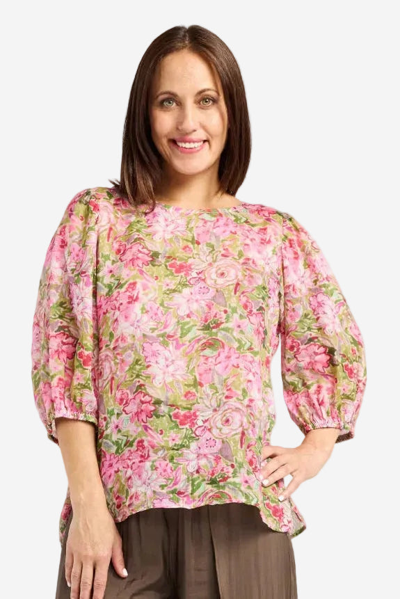 SEDUCE ARIEL TOP  - NEON MEADOW - THE VOGUE STORE