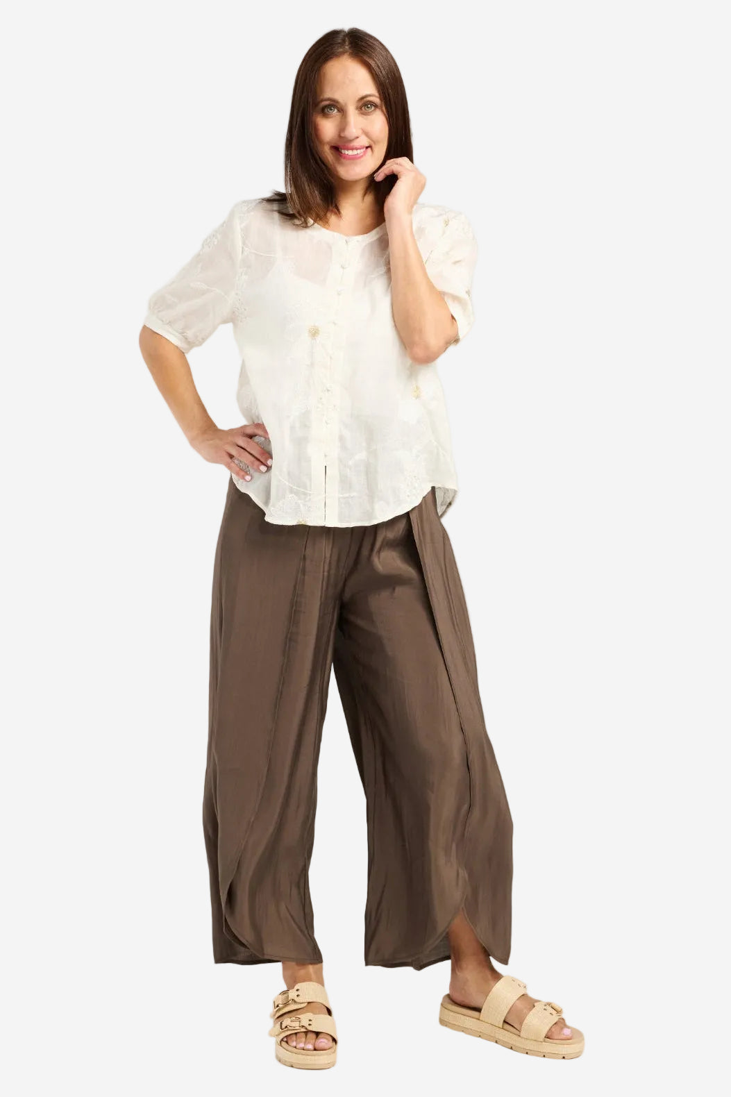 SEDUCE MAREN TOP - NATURAL - THE VOGUE STORE