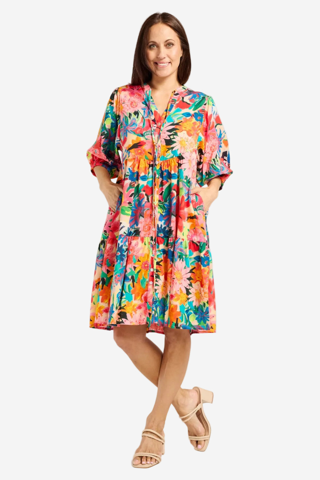 SEDUCE EILEEN DRESS - TROPIC GARDEN - THE VOGUE STORE