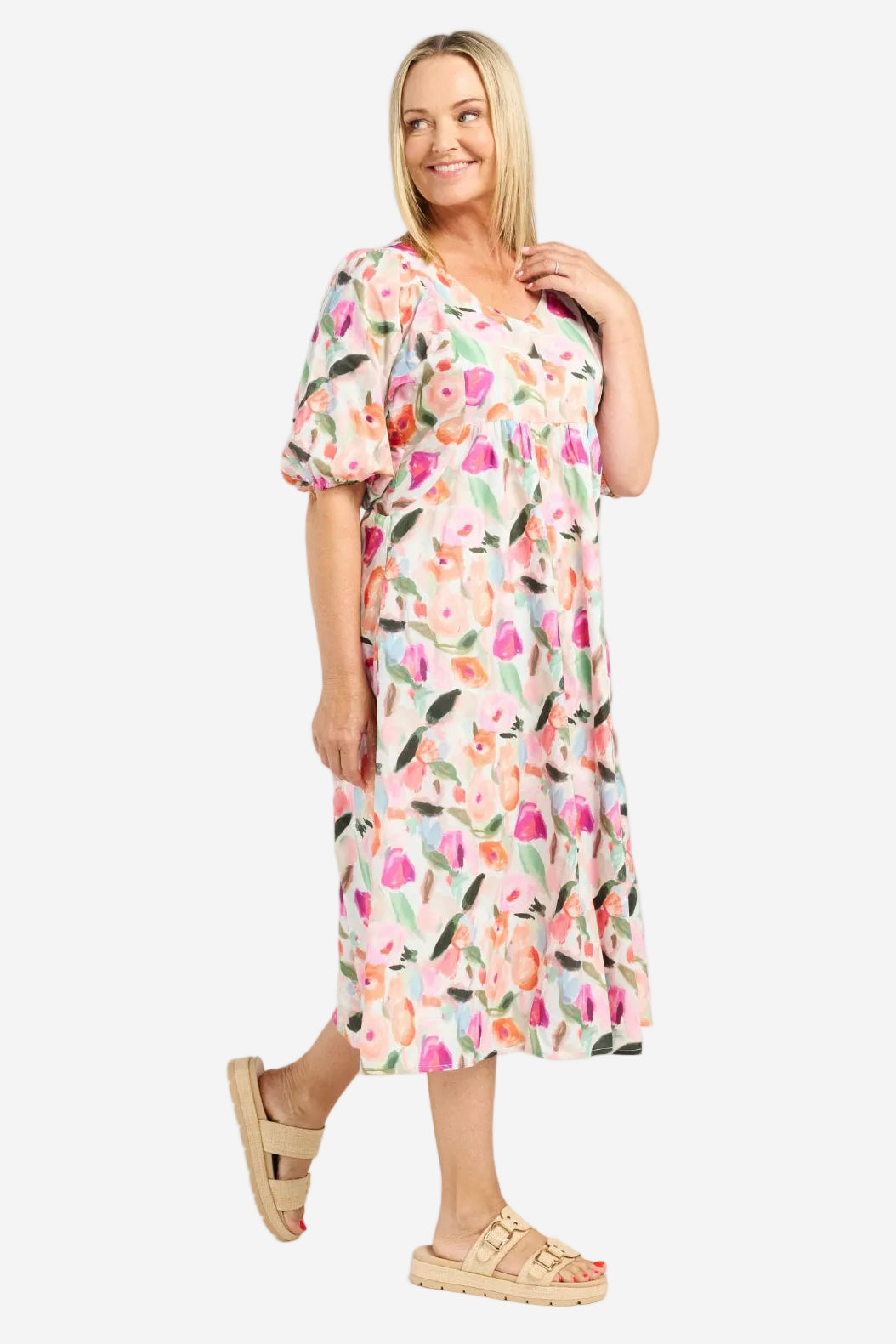 SEDUCE LINDA DRESS - SOFT BLOOM - THE VOGUE STORE