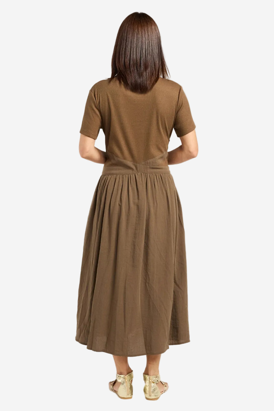 SEDUCE DELILAH DRESS - BROWN - THE VOGUE STORE