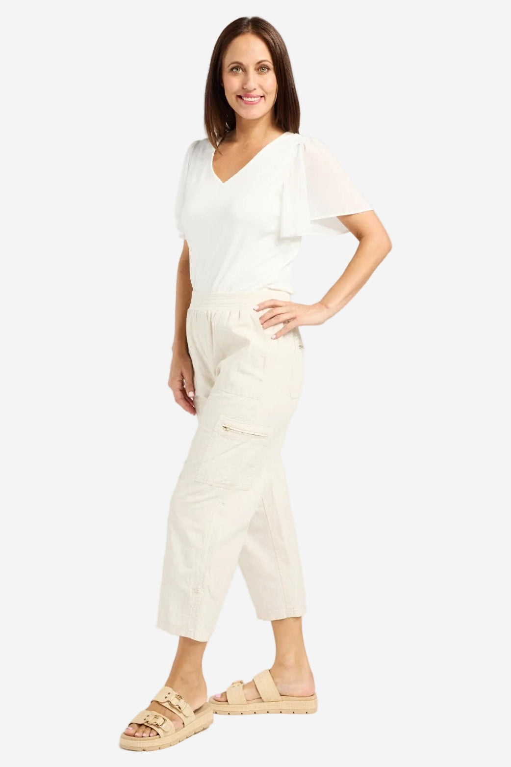 SEDUCE RHEA PANT - NATURAL - THE VOGUE STORE