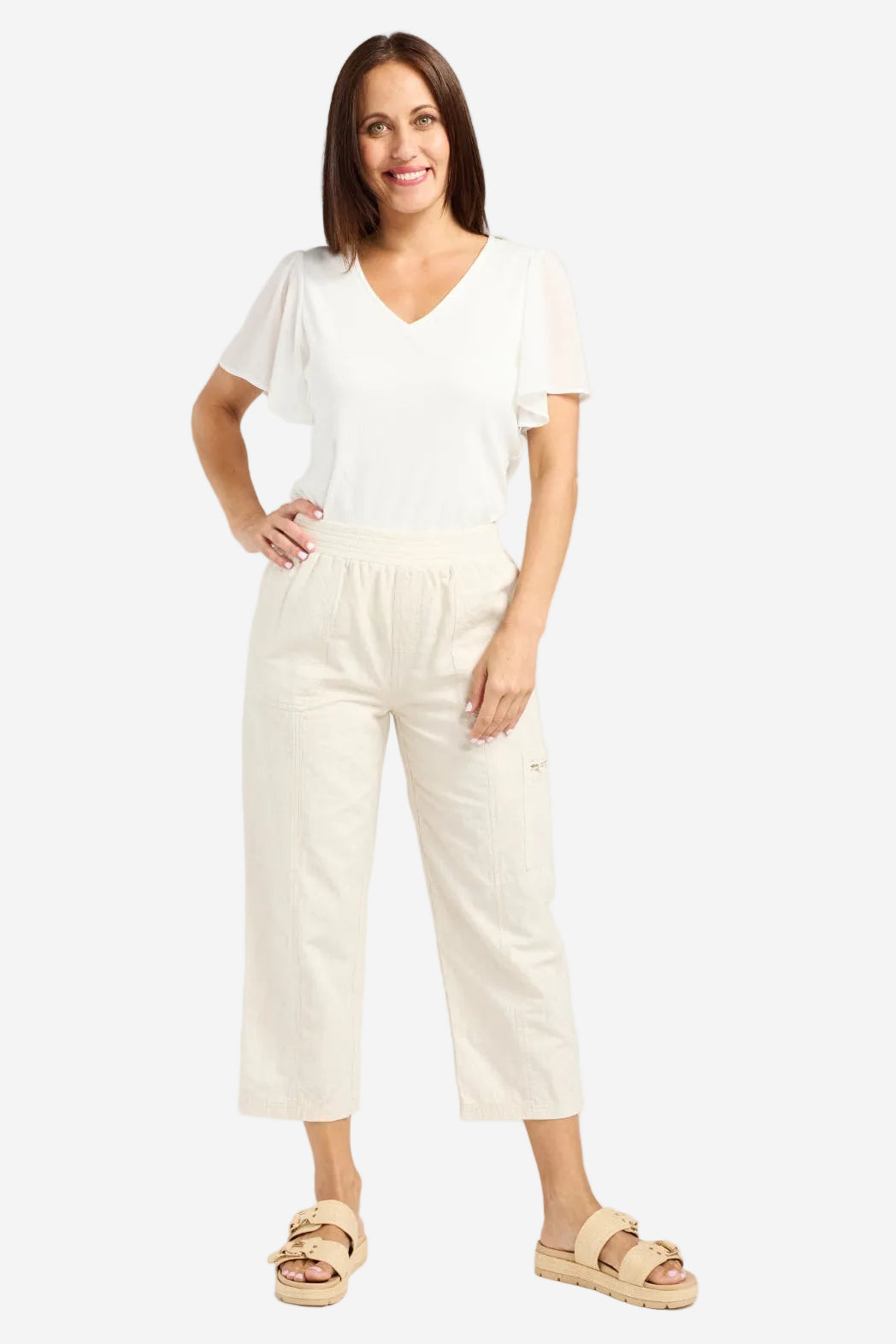 SEDUCE RHEA PANT - NATURAL - THE VOGUE STORE
