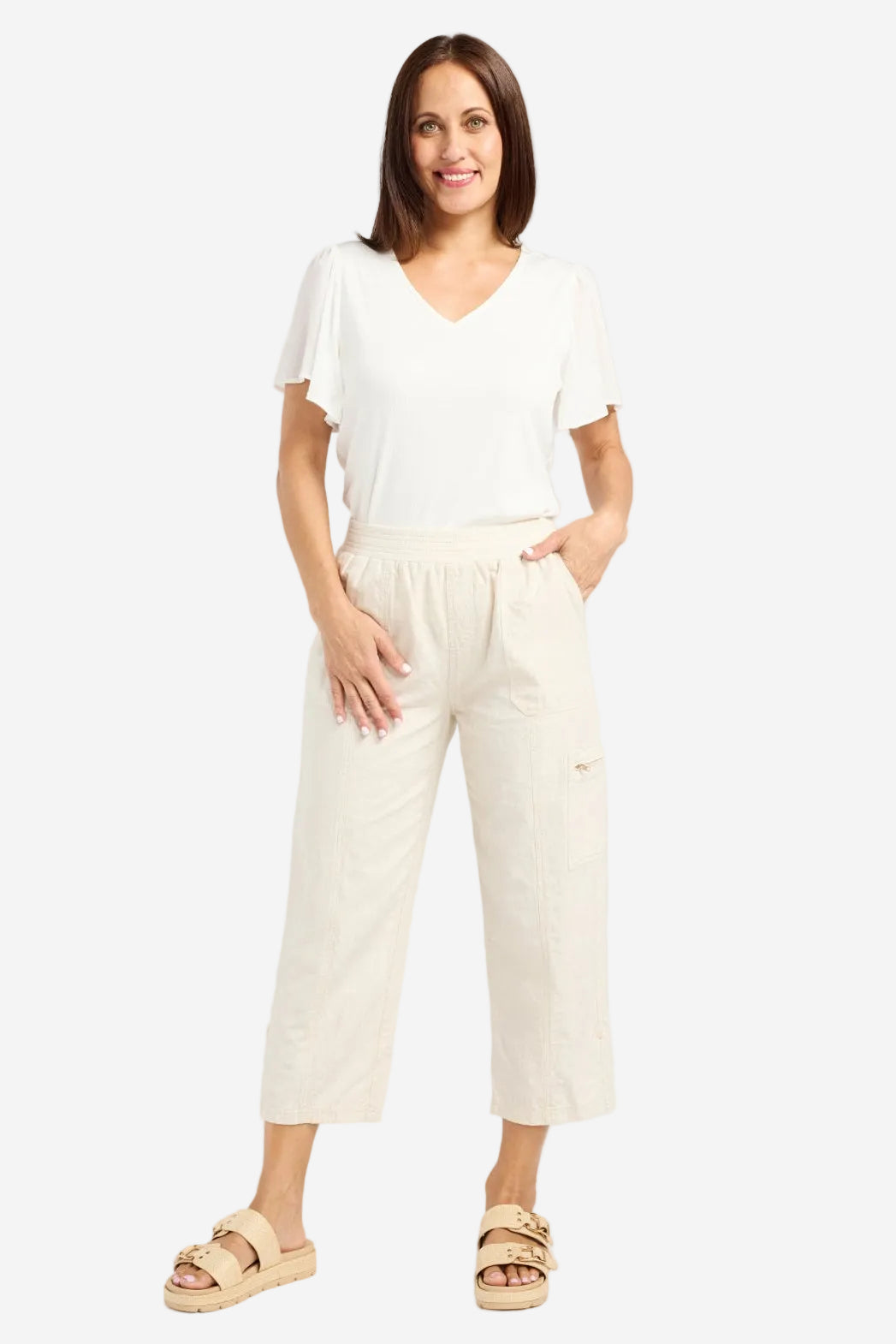 SEDUCE RHEA PANT - NATURAL - THE VOGUE STORE