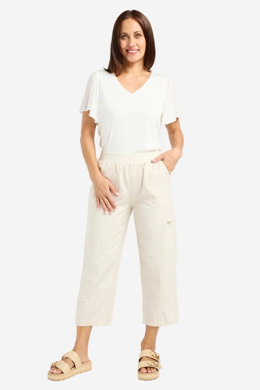 SEDUCE RHEA PANT - NATURAL - THE VOGUE STORE