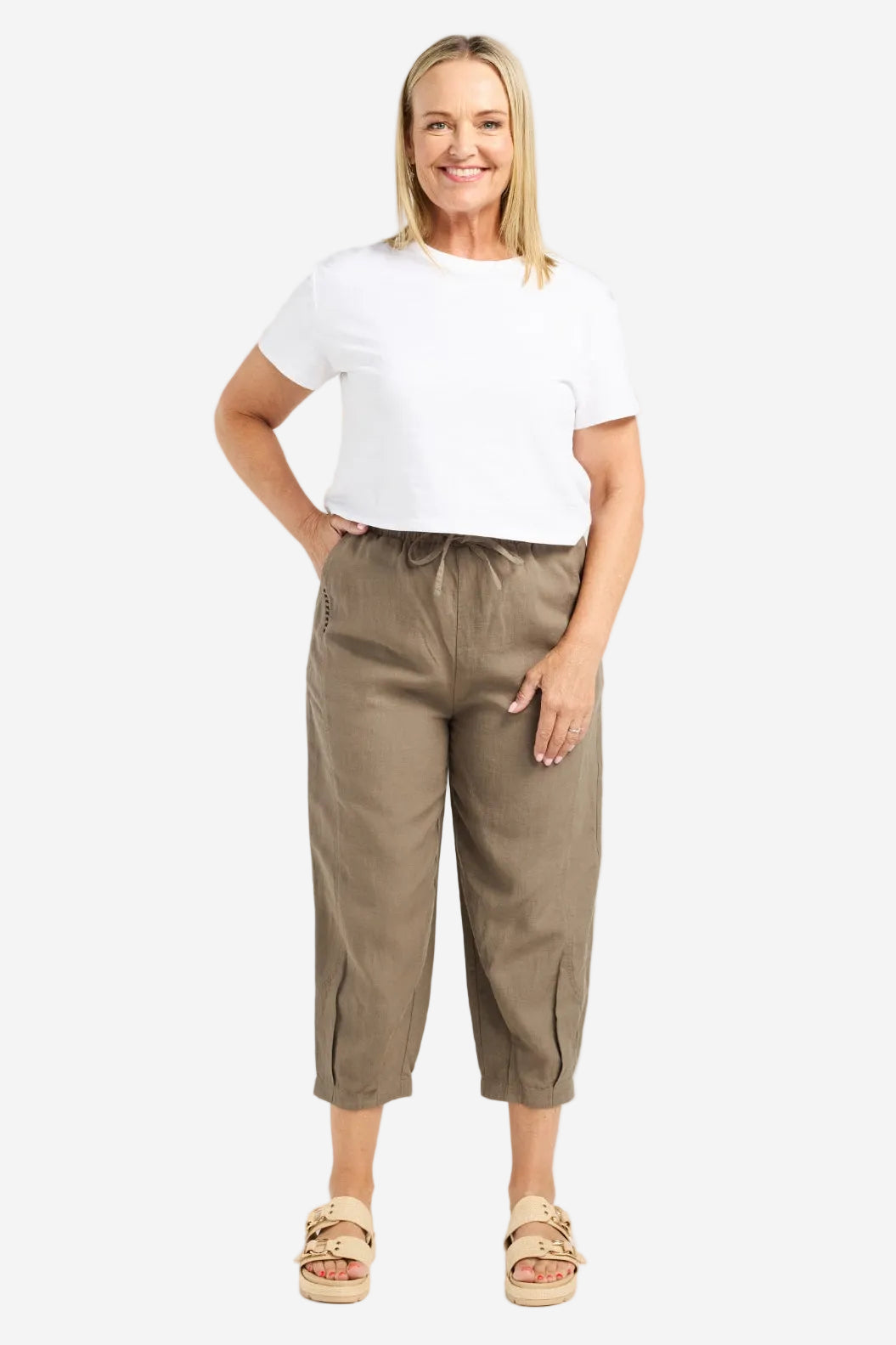 SEDUCE NOVA PANT - STONE - THE VOGUE STORE