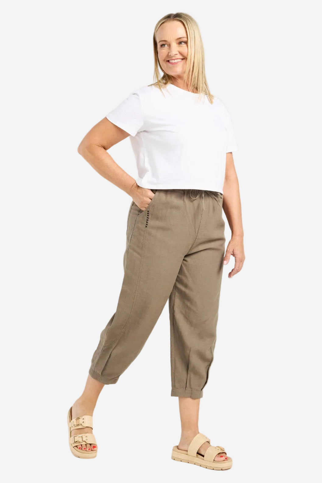 SEDUCE NOVA PANT - STONE - THE VOGUE STORE