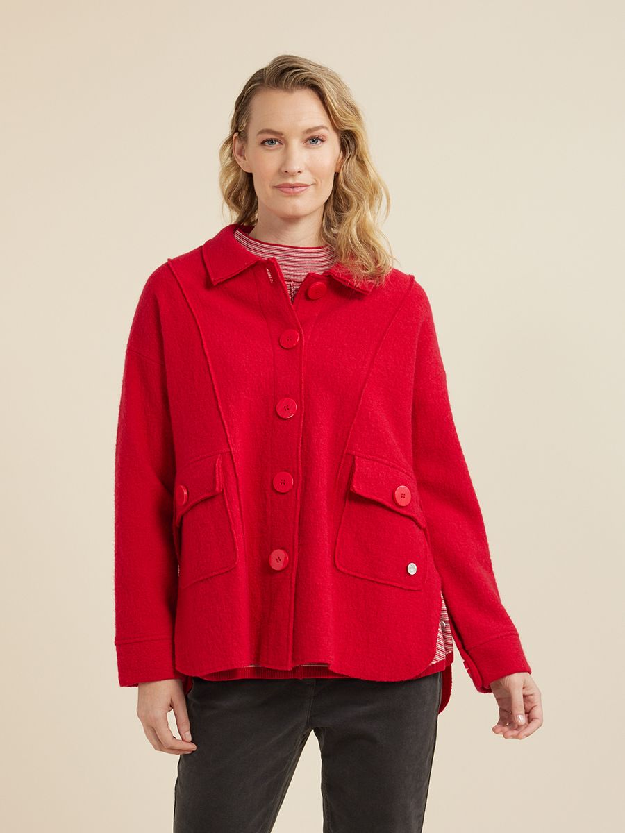 YARRA TRAIL PANELLED JACKET - RHUBARB - THE VOGUE STORE