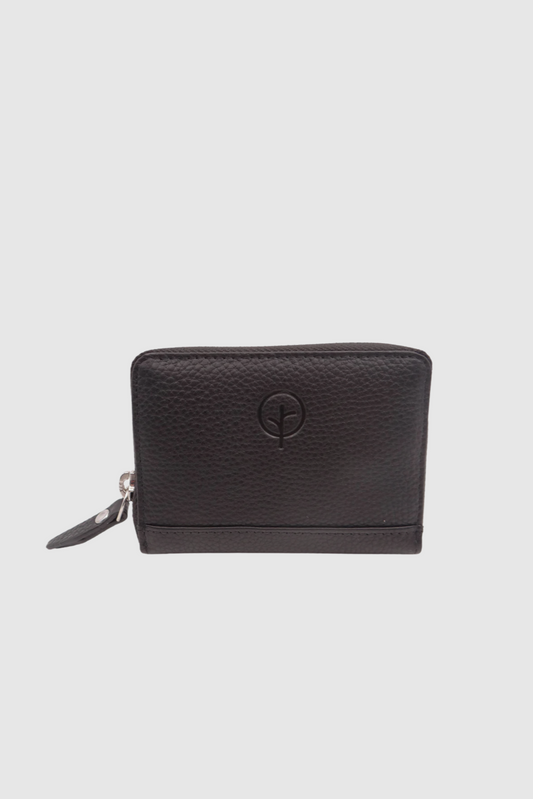 SECOND NATURE CARD WALLET - BLACK /SILVER - THE VOGUE STORE