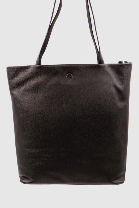  SECOND NATURE LARGE TOTE BAG - BLACK - THE VOGUE STORE