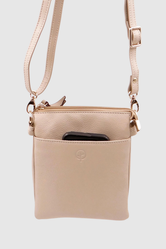 SECOND NATURE SMALL CROSS BODY BAG - WILD OAT - THE VOGUE STORE