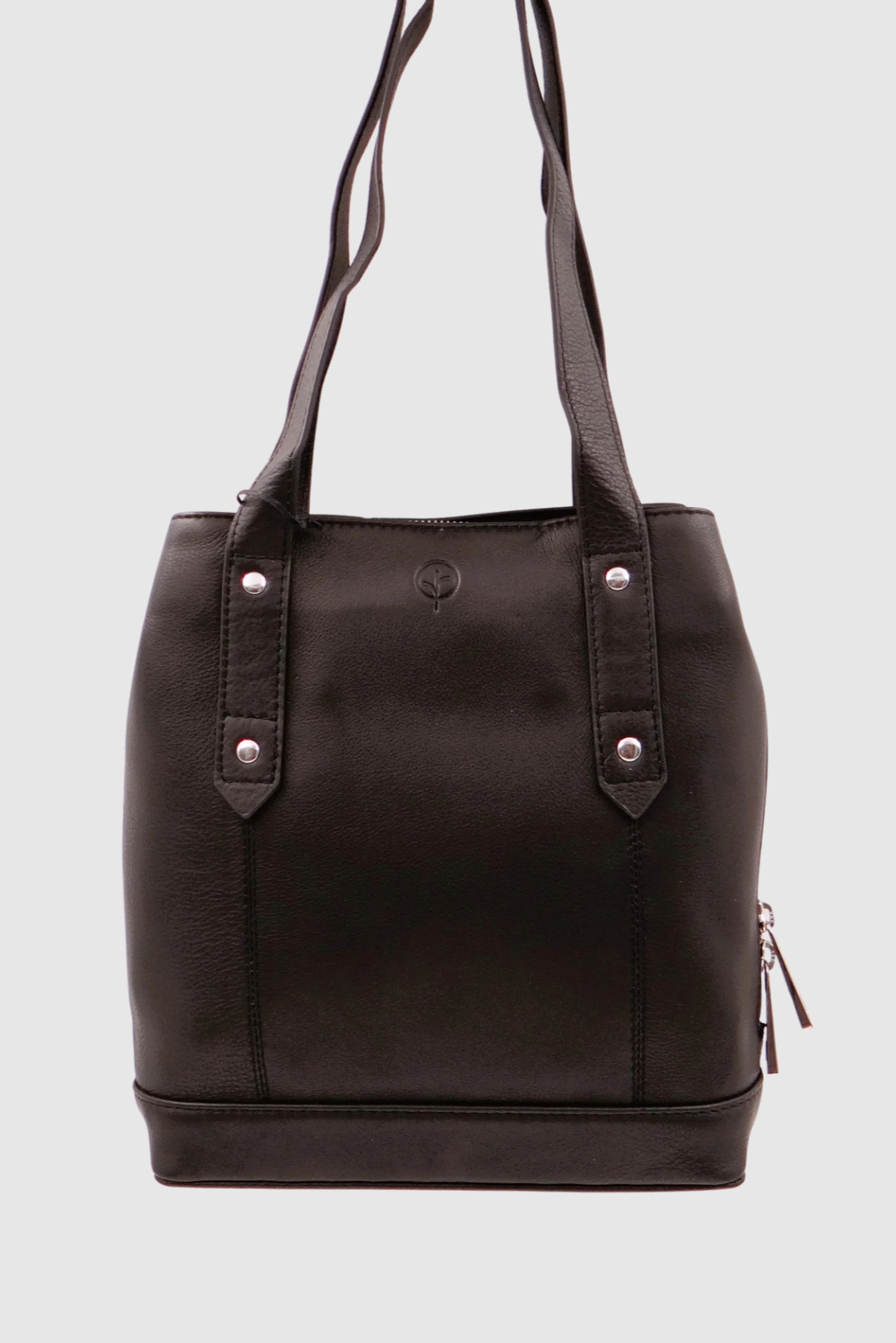 SECOND NATURE SMALL TOTE - BLACK/SILVER - THE VOGUE STORE
