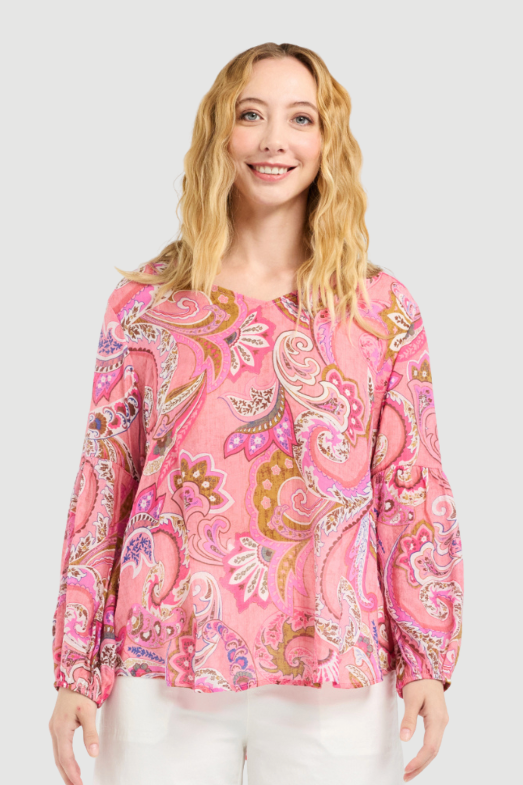 SEDUCE DORY TOP - WHIMSY SWIRL - THE VOGUE STORE