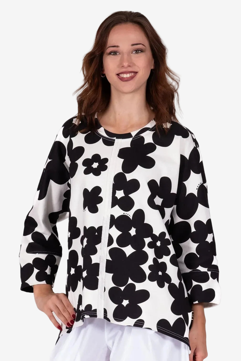 DEEANNE HOBBS MAX SWEATSHIRT - INKBLOT FLORAL NOIR - THE VOGUE STORE