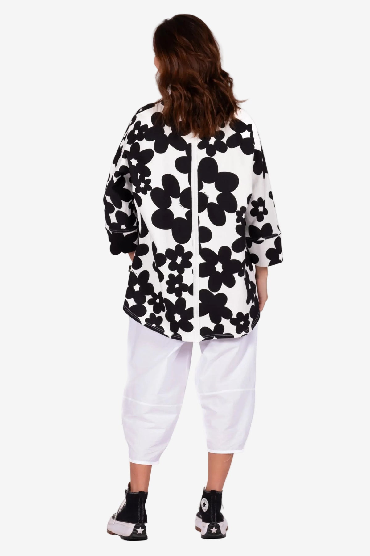 DEEANNE HOBBS MAX SWEATSHIRT - INKBLOT FLORAL NOIR - THE VOGUE STORE
