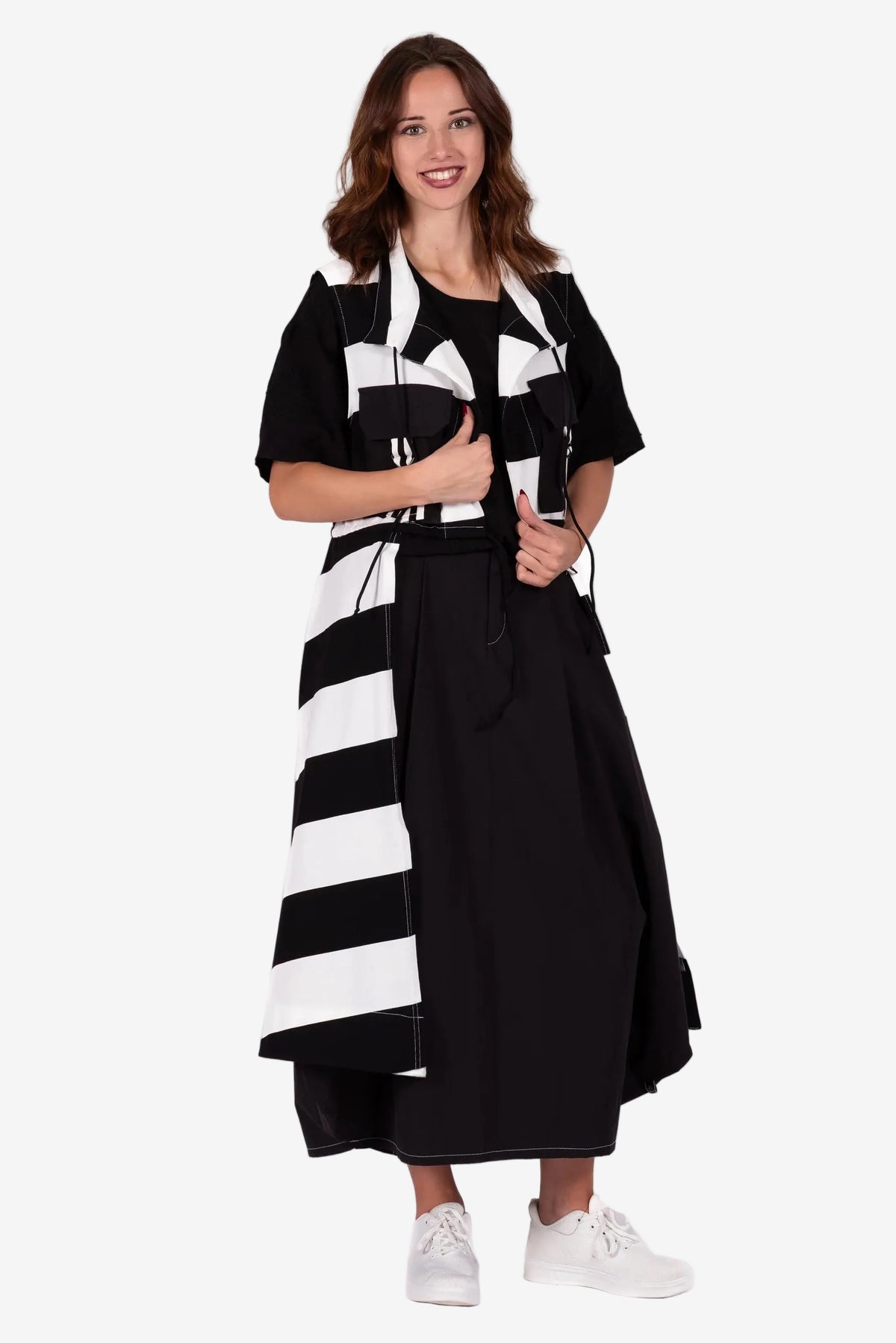 DEEANNE HOBBS CONSTRUCTION COAT - WIDE LINE - THE VOGUE STORE